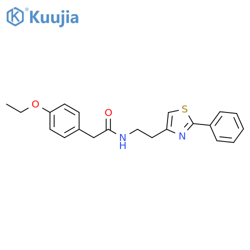 2-(4-ethoxyphenyl)-N-2-(2-phenyl-1,3-thiazol-4-yl)ethylacetamide structure