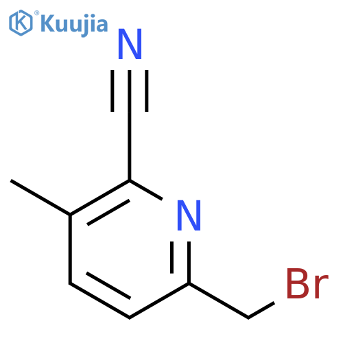 6-(bromomethyl)-3-methylpyridine-2-carbonitrile structure