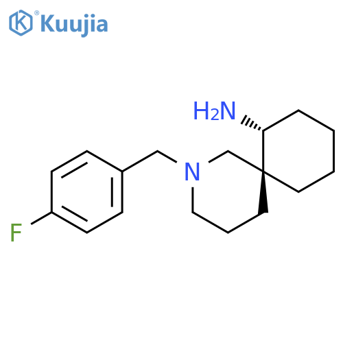 2-Azaspiro[5.5]undecan-7-amine, 2-[(4-fluorophenyl)methyl]-, (6S,7R)- structure