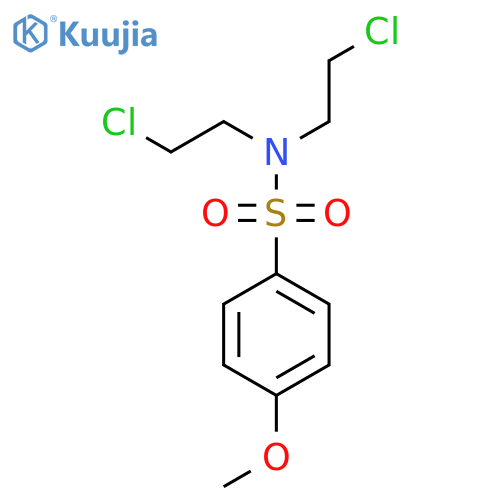 N,N-Bis(2-Chloroethyl)-4-methoxybenzenesulfonamide structure