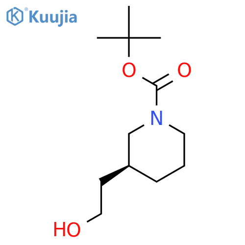 tert-butyl (3S)-3-(2-hydroxyethyl)piperidine-1-carboxylate structure