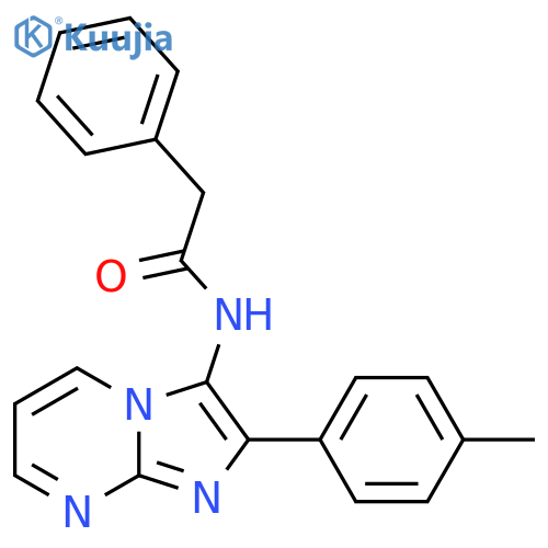 N-2-(4-methylphenyl)imidazo1,2-apyrimidin-3-yl-2-phenylacetamide structure