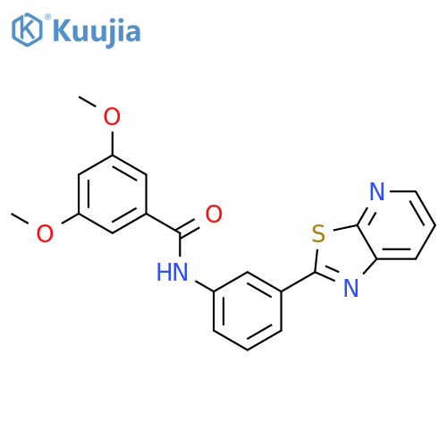 Benzamide, 3,5-dimethoxy-N-(3-thiazolo[5,4-b]pyridin-2-ylphenyl)- structure