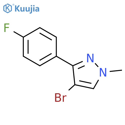 4-Bromo-3-(4-fluorophenyl)-1-methyl-1H-pyrazole structure