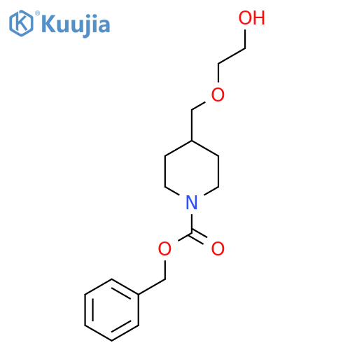 benzyl 4-(2-hydroxyethoxy)methylpiperidine-1-carboxylate structure