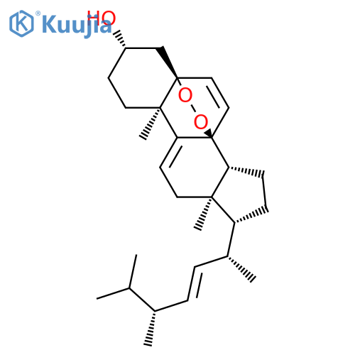 5,8-epidioxyergosta-6,9(11),22-trien-3-ol structure