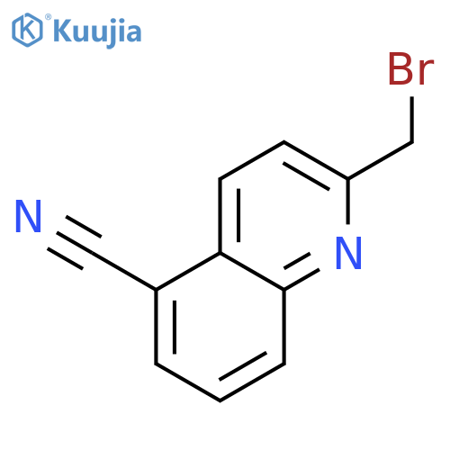 5-Quinolinecarbonitrile, 2-(bromomethyl)- structure