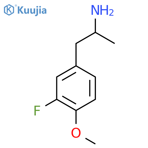 Amphetamine, 3'-fluoro-4'-methoxy structure