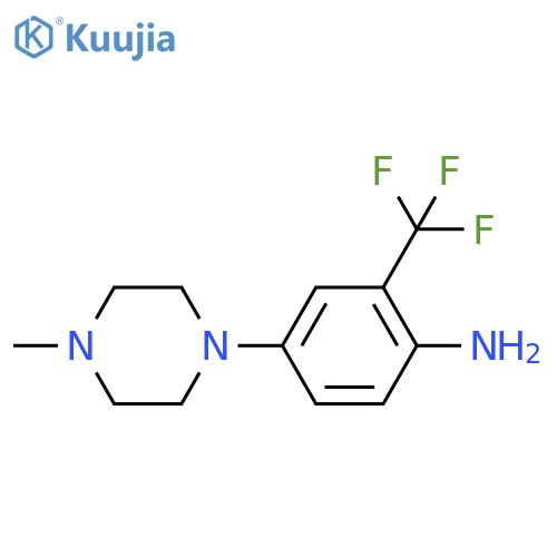 4-(4-METHYLPIPERAZIN-1-YL)-2-(TRIFLUOROMETHYL)ANILINE structure