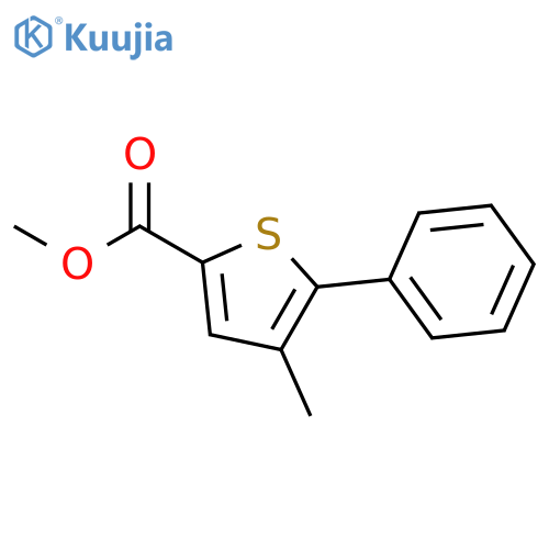 2-Thiophenecarboxylic acid, 4-methyl-5-phenyl-, methyl ester structure