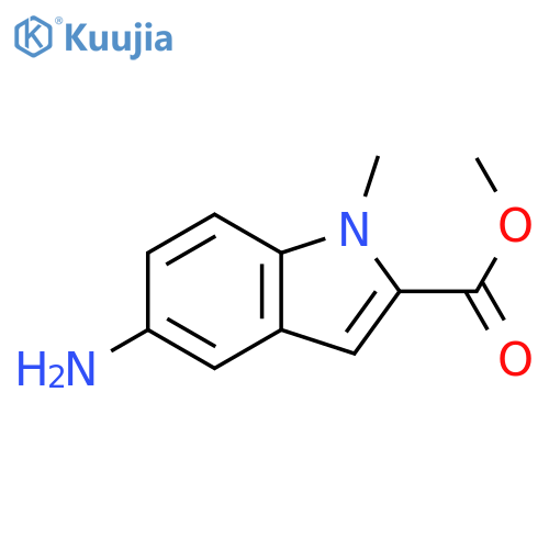5-amino-1-methyl-1H-Indole-2-carboxylic acid methyl ester structure