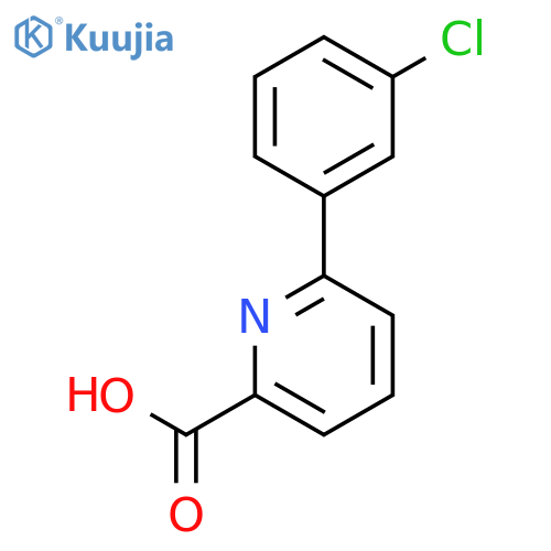 6-(3-Chlorophenyl)picolinic acid structure