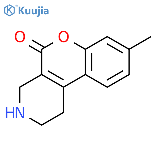 5H-[1]Benzopyrano[3,4-c]pyridin-5-one, 1,2,3,4-tetrahydro-8-methyl- structure