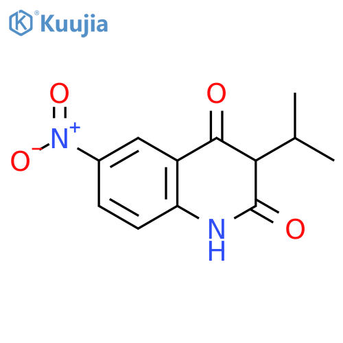 2,4(1H,3H)-Quinolinedione, 3-(1-methylethyl)-6-nitro- structure