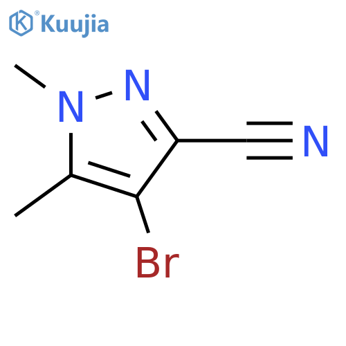 4-Bromo-1,5-dimethyl-1H-pyrazole-3-carbonitrile structure