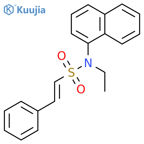 N-ethyl-N-(naphthalen-1-yl)-2-phenylethene-1-sulfonamide structure