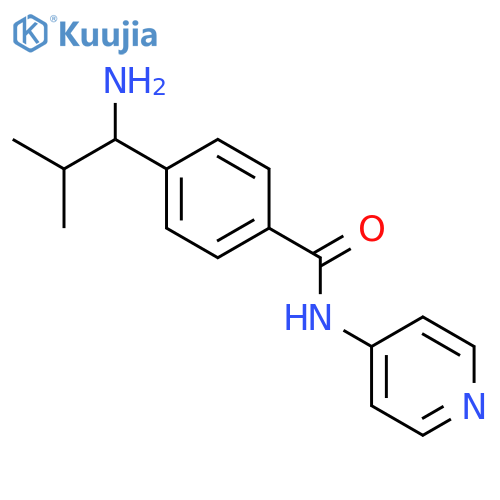 BENZAMIDE, 4-(1-AMINO-2-METHYLPROPYL)-N-4-PYRIDINYL- structure