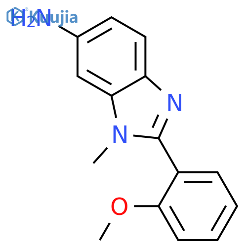 1-methyl-2-(2-methoxyphenyl)-6-aminobenzimidazole structure