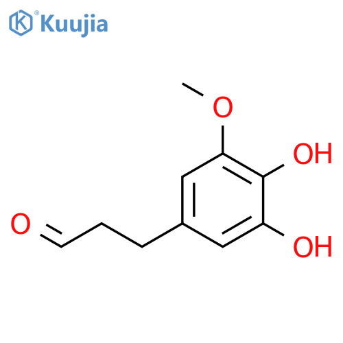3-(3,4-dihydroxy-5-methoxyphenyl)propanal structure