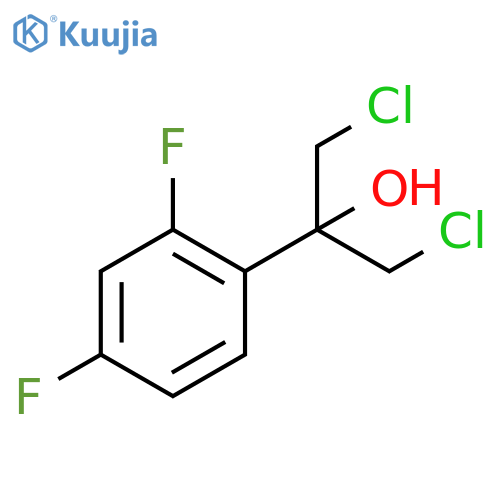 1,3-dichloro-2-(2,4-difluorophenyl)propan-2-ol structure
