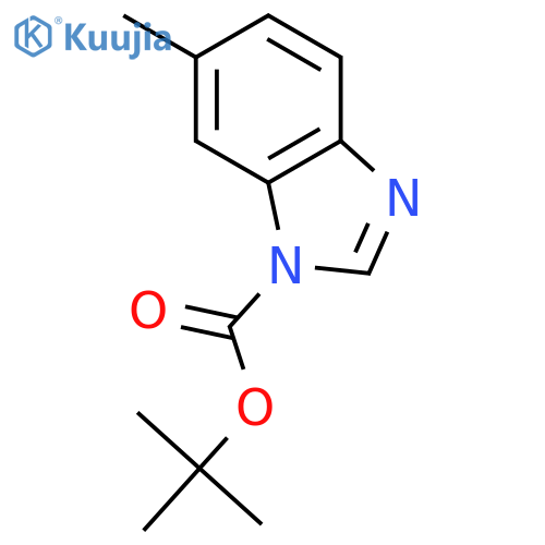 1H-Benzimidazole-1-carboxylic acid, 6-methyl-, 1,1-dimethylethyl ester structure