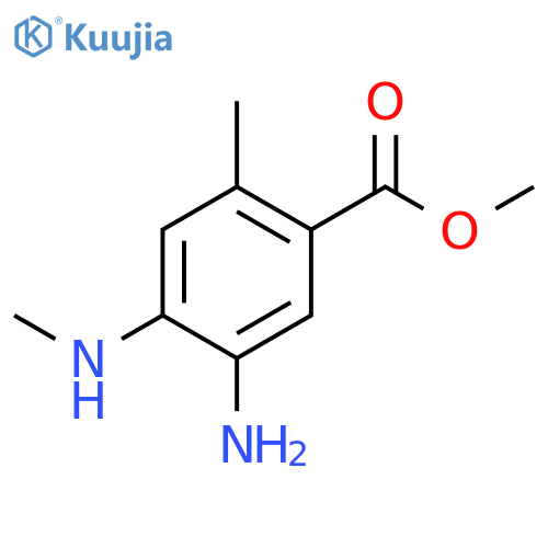 BENZOIC ACID, 5-AMINO-2-METHYL-4-(METHYLAMINO)-, METHYL ESTER structure