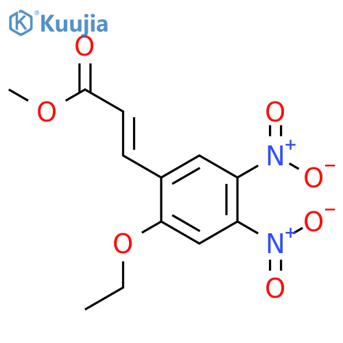 2-PROPENOIC ACID, 3-(2-ETHOXY-4,5-DINITROPHENYL)-, METHYL ESTER, (2E)- structure