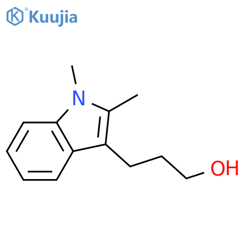 3-(1,2-dimethyl-1H-indol-3-yl)propan-1-ol structure