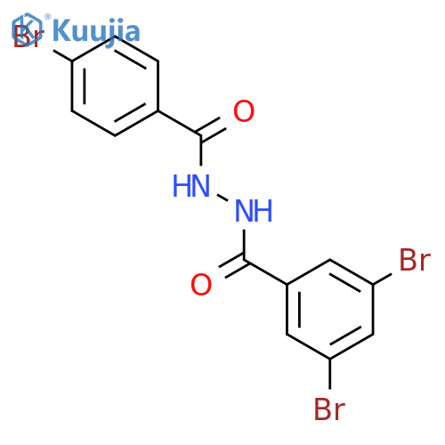 BENZOIC ACID, 3,5-DIBROMO-, 2-(4-BROMOBENZOYL)HYDRAZIDE structure