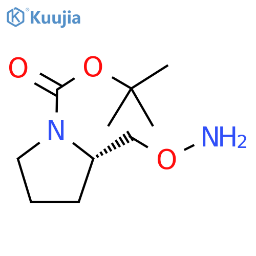 tert-butyl (2S)-2-[(aminooxy)methyl]pyrrolidine-1-carboxylate structure