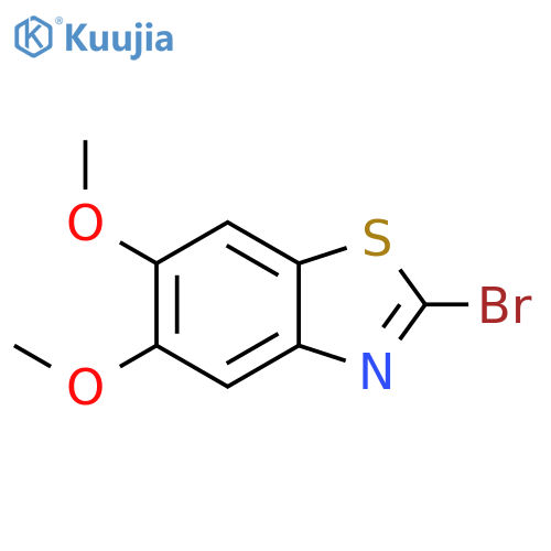 2-bromo-5,6-dimethoxy-1,3-benzothiazole structure