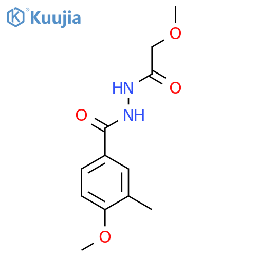Benzoic acid, 4-methoxy-3-methyl-, 2-(methoxyacetyl)hydrazide structure