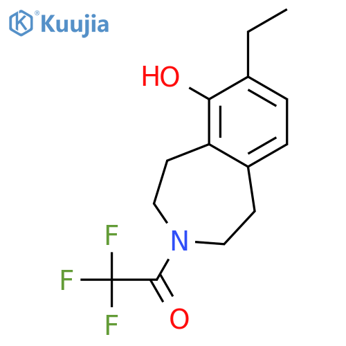 1H-3-Benzazepin-6-ol, 7-ethyl-2,3,4,5-tetrahydro-3-(trifluoroacetyl)- structure