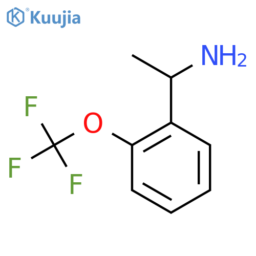 1-2-(trifluoromethoxy)phenylethan-1-amine structure
