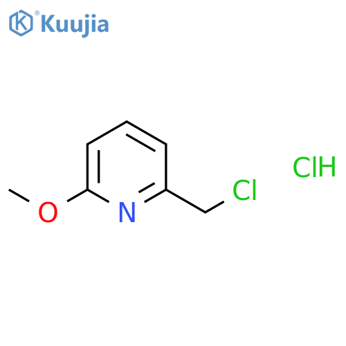 2-(chloromethyl)-6-methoxy-pyridine hydrochloride structure