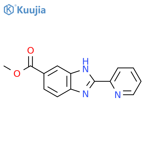 Methyl 2-(Pyridin-2-yl)-1H-benzodimidazole-6-carboxylate structure