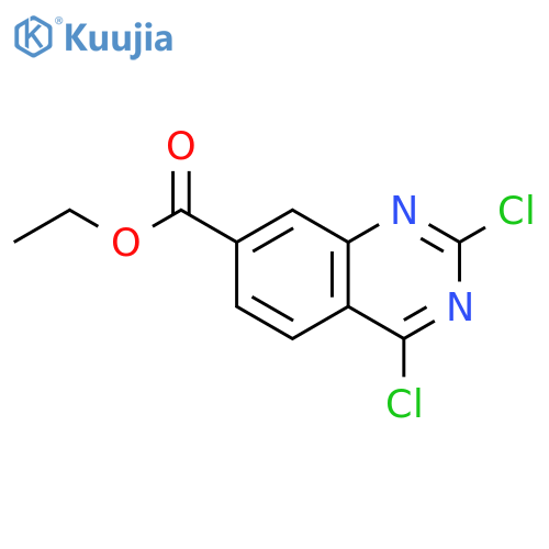 Ethyl 2,4-dichloroquinazoline-7-carboxylate structure