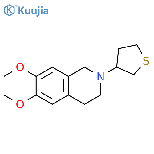 6,7-dimethoxy-2-(thiolan-3-yl)-1,2,3,4-tetrahydroisoquinoline structure