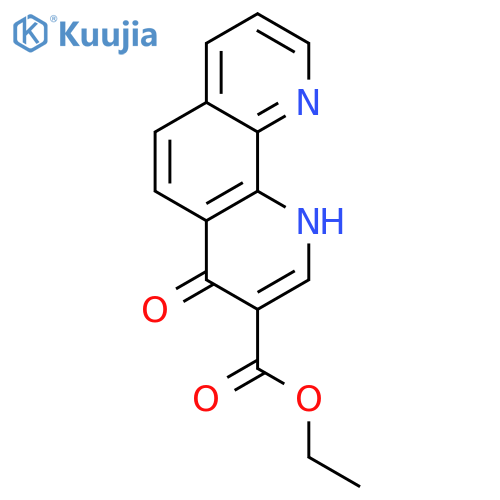 1,10-Phenanthroline-3-carboxylicacid, 1,4-dihydro-4-oxo-, ethyl ester structure