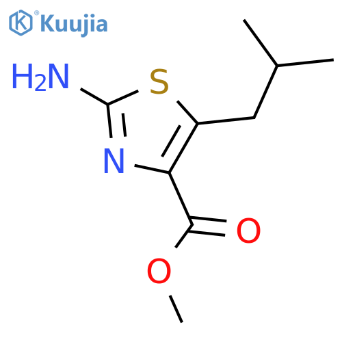 Methyl 2-amino-5-5-isobutylthiazole-4-carboxylate structure