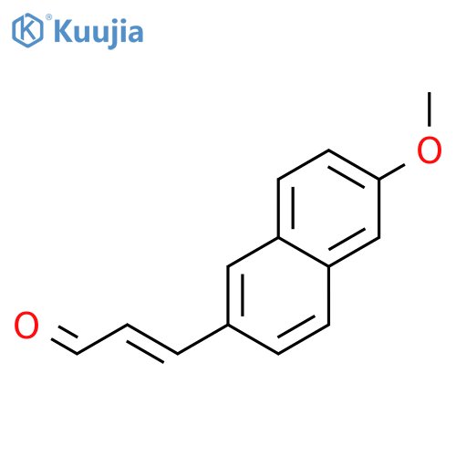 3-(6-methoxynaphthalen-2-yl)prop-2-enal structure