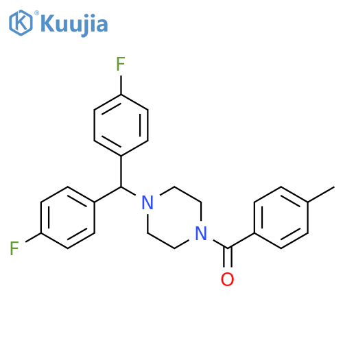 Piperazine, 1-[bis(4-fluorophenyl)methyl]-4-(4-methylbenzoyl)- structure