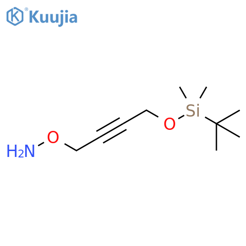 O-(4-((TERT-BUTYLDIMETHYLSILYL)OXY)BUT-2-YN-1-YL)HYDROXYLAMINE structure