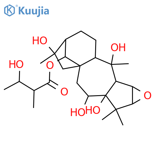 2,3-Epoxy-5,6,10,14,16-grayanotoxanepentol; (1α,2β,3β,5β,6β,10α,14β,16α)-form, 14-O-(3S-Hydroxy-2S-methylbutanoyl) structure