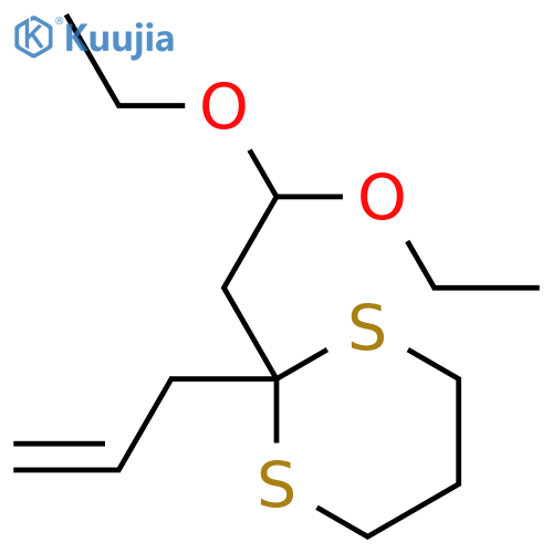 1,3-Dithiane,2-(2,2-diethoxyethyl)-2-(2-propen-1-yl)- structure