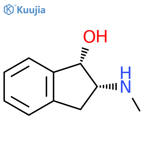 rac-(1R,2S)-2-(methylamino)-2,3-dihydro-1H-inden-1-ol structure