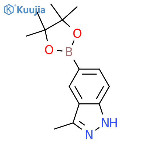 3-methyl-5-(tetramethyl-1,3,2-dioxaborolan-2-yl)-1H-indazole structure