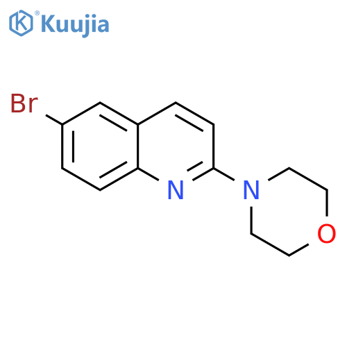 QUINOLINE, 6-BROMO-2-(4-MORPHOLINYL)- structure