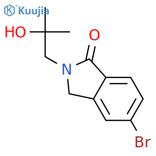 1H-Isoindol-1-one, 5-bromo-2,3-dihydro-2-(2-hydroxy-2-methylpropyl)- structure