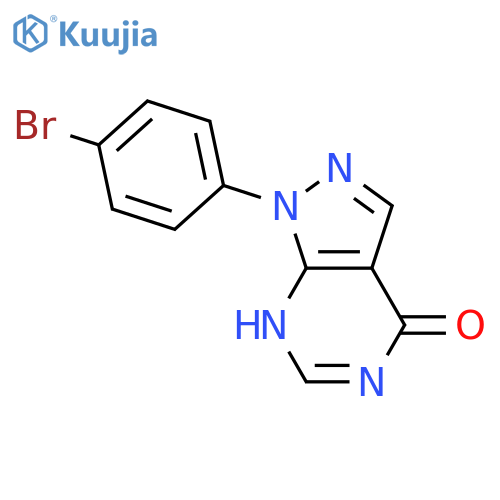 1-(4-Bromophenyl)-1,5-dihydro-4H-pyrazolo3,4-dpyrimidin-4-one structure